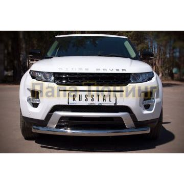 Защита переднего бампера d76 РусСталь для Land Rover Evoque 2011-