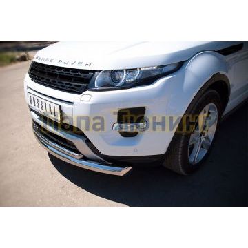 Защита передняя двойная d76-d42 РусСталь для Land Rover Evoque 2011-