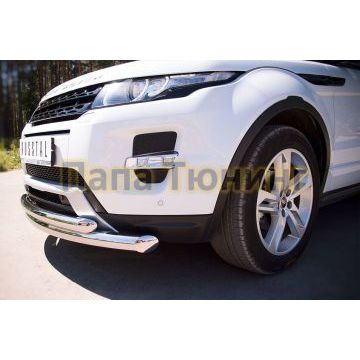 Защита передняя двойная d76-d57  РусСталь для Land Rover Evoque 2011-