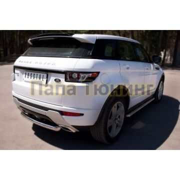 Защита заднего бампера d57 РусСталь для Land Rover Evoque 2011-