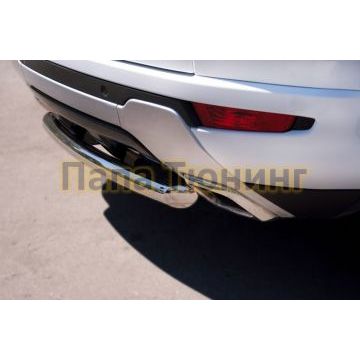 Защита заднего бампера d57 РусСталь для Land Rover Evoque 2011-