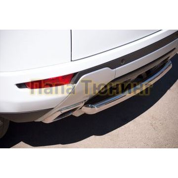 Защита заднего бампера d76 РусСталь для Land Rover Evoque 2011-