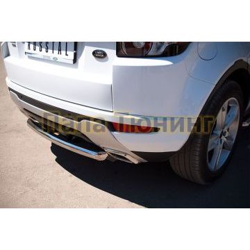 Защита заднего бампера d76 РусСталь для Land Rover Evoque 2011-
