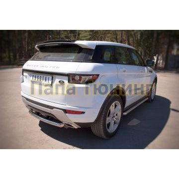 Защита заднего бампера d76 РусСталь для Land Rover Evoque 2011-