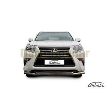Защита передняя двойная 76-57 мм Slitkoff для Lexus GX-460 2014-