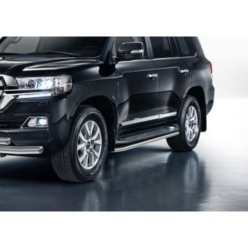 Защита штатных порогов 57 мм Rival для Toyota Land Cruiser 200/Lexus LX-570 2012-