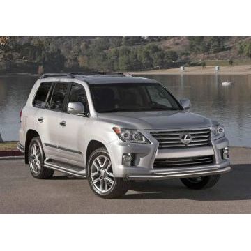 Защита передняя двойная 76-57 мм Rival для Lexus LX-570 2012-2015