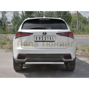 Защита заднего бампера дуга d57 для Lexus NX-300 2017-