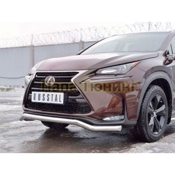 Защита переднего бампера волна d57 РусСталь для Lexus NX-200 2014-2017