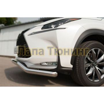 Защита переднего бампера волна d57 РусСталь для Lexus NX-200/200t/300h 2014-2017