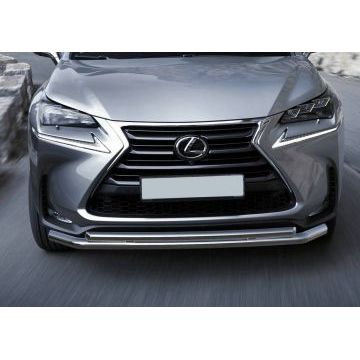 Защита передняя двойная 57-42 мм Rival для Lexus NX-200/200t/300h 2014-2017