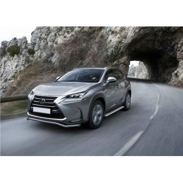 Защита передняя волна 57 мм Rival для Lexus NX-200/200t/300h 2014-2017