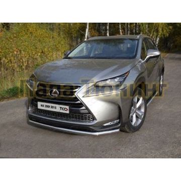 Защита переднего бампера 60 мм ТСС для Lexus NX-200t 2014-2017 Защита переднего бампера 60 мм ТСС для Lexus NX-200t 2014-2017