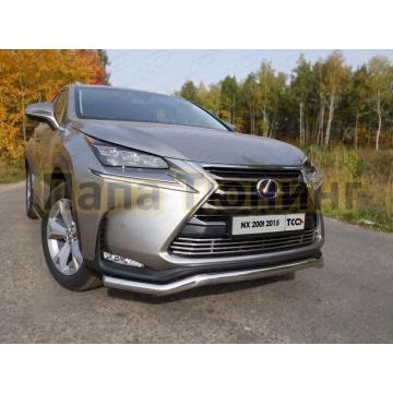 Защита переднего бампера кенгурин 60 мм ТСС для Lexus NX-200t 2014-2017 Защита переднего бампера кенгурин 60 мм ТСС для Lexus NX-200t 2014-2017