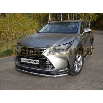 Защита переднего бампера 60 мм ТСС для Lexus NX-300h 2014-2017