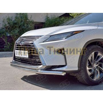 Защита передняя двойная d57-d42 РусСталь для Lexus RX-200t 2015-