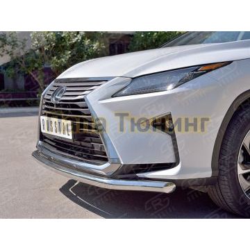 Защита переднего бампера d57 РусСталь для Lexus RX-200t 2015-
