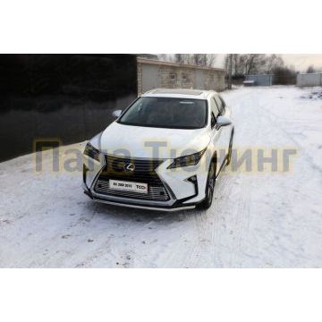 Защита переднего бампера 42 мм ТСС для Lexus RX-200t/350/450h 2015-