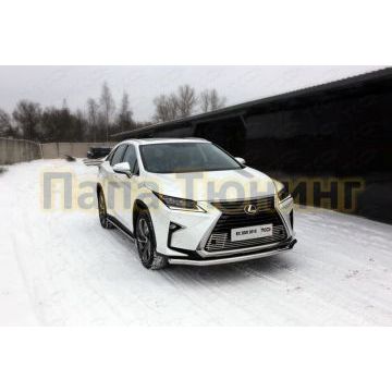 Защита переднего бампера 60 мм ТСС для Lexus RX-200t/350/450h 2015-