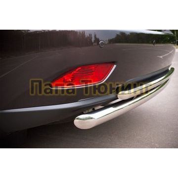 Защита задняя двойная d57-d42 с подъемом РусСталь для Lexus RX270/350/450 2009-2015