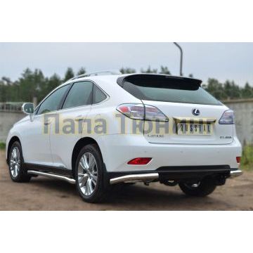 Защита задняя уголки d57 РусСталь для Lexus RX270/350/450 2009-2015