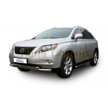 Защита передняя двойная 76-57 мм Slitkoff для Lexus RX-270/350 2012-2015
