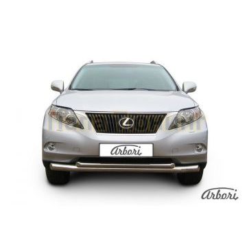 Защита передняя двойная 76-57 мм Slitkoff для Lexus RX-350 2009-2012 Защита передняя двойная 76-57 мм Slitkoff для Lexus RX-350 2009-2012