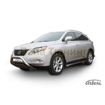 Кенгурин низкий с клыками 76 мм Slitkoff для Lexus RX-350 2009-2012 Кенгурин низкий с клыками 76 мм Slitkoff для Lexus RX-350 2009-2012