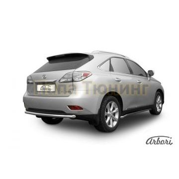 Защита заднего бампера 57 мм Slitkoff для Lexus RX-350 2009-2012