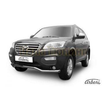 Защита передняя скоба 60 мм Arbori для Lifan Х-60 2011-