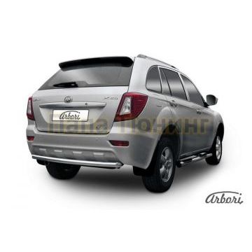 Защита заднего бампера 60 мм Arbori для Lifan Х-60 2011-