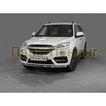 Защита переднего бампера 42 мм ТСС для Lifan X60 2016-