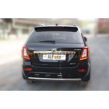 Защита заднего бампера 50 мм ALFeco для Lifan X-60 2011-2016