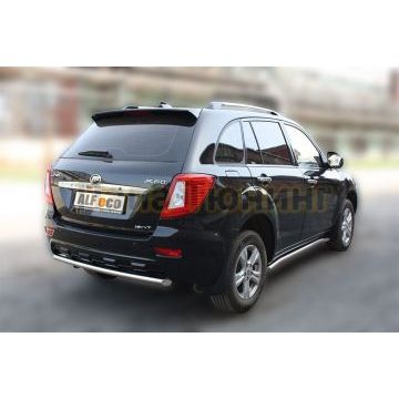 Защита заднего бампера 50 мм ALFeco для Lifan X-60 2011-2016