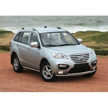 Защита передняя двойная 57-57 мм Rival для Lifan X-60 2011-2016