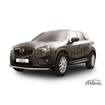 Защита переднего бампера 57 мм Slitkoff для Mazda CX-5 2011- Защита переднего бампера 57 мм Slitkoff для Mazda CX-5 2011-
