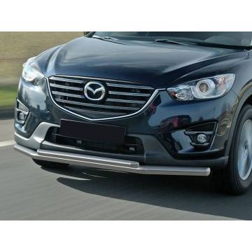 Защита передняя двойная 57-42 мм Rival для Mazda CX-5 2011-2017