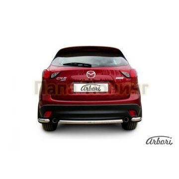 Защита заднего бампера 57 мм Slitkoff для Mazda CX-5 2011- Защита заднего бампера 57 мм Slitkoff для Mazda CX-5 2011-