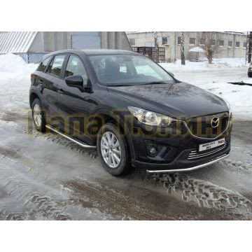 Защита переднего бампера 42 мм ТСС для Mazda CX-5 2011-2015