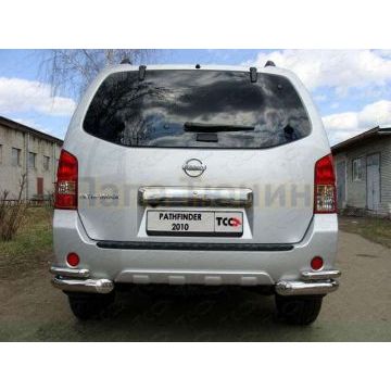 Защита переднего бампера с ДХО 60 мм ТСС для Mazda CX-5 2011-2015