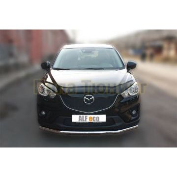 Защита переднего бампера 60 мм ALFeco для Mazda CX-5 2011-2015