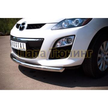 Защита переднего бампера d57 РусСталь для Mazda CX-7 2010-2013