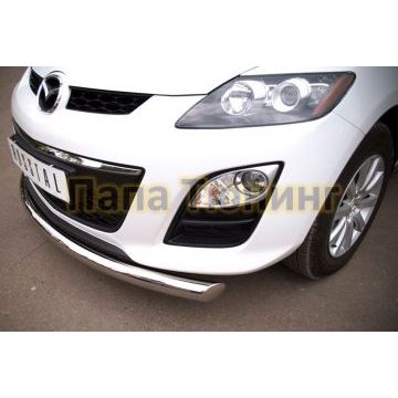 Защита переднего бампера d76 РусСталь для Mazda CX-7 2010-2013