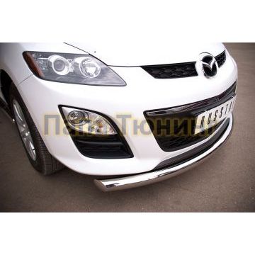 Защита переднего бампера d76 РусСталь для Mazda CX-7 2010-2013