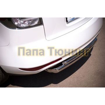Защита заднего бампера двойная d57-d42 РусСталь для Mazda CX-7 2010-2013