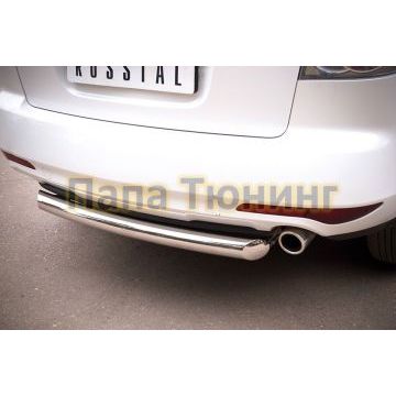 Защита заднего бампера d76 РусСталь для Mazda CX-7 2010-2013