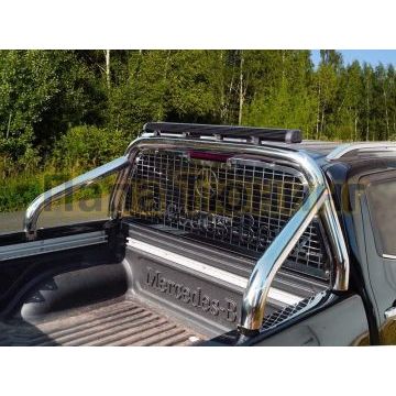 Защита кузова и заднего стекла с фарой 76 мм для Mercedes-Benz X-Class 2018- Защита кузова и заднего стекла с фарой 76 мм для Mercedes-Benz X-Class 2018-