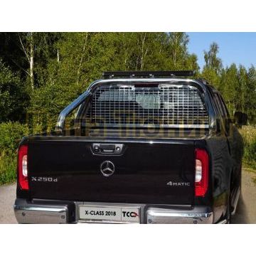 Защита кузова и заднего стекла с фарой без надписи 76 мм для Mercedes-Benz X-Class 2018- Защита кузова и заднего стекла с фарой без надписи 76 мм для Mercedes-Benz X-Class 2018-