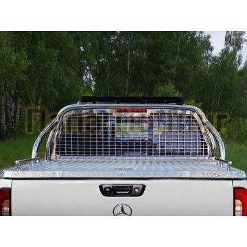 Защита кузова и заднего стекла с фарой для крышки без надписи 75х42 мм для Mercedes-Benz X-Class 2018-