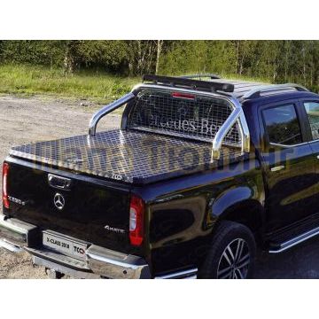 Защита кузова и заднего стекла с фарой для крышки 76 мм для Mercedes-Benz X-Class 2018- Защита кузова и заднего стекла с фарой для крышки 76 мм для Mercedes-Benz X-Class 2018-